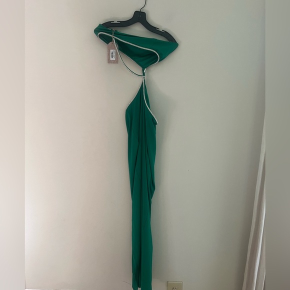 Meshki Green Strapless Cutout Dress - Picture 3 of 10